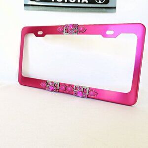 Hot Pink Fuschia License Plate Frame Car Accessories...........726
